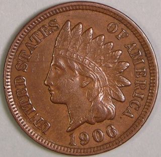 1906 Indian Head Penny Liberty Diamonds JC 976