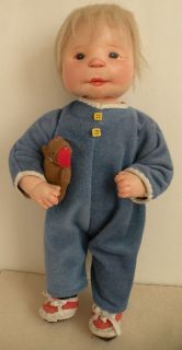 this sweet doll was made by the well known artist dianne dengle this