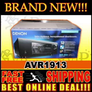 Denon AVR 1913 7 1 Channel Home Theater Audio Video Receiver 3 D HDMI