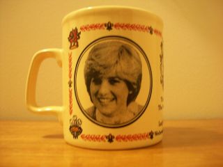 1981 Princess Diana Prince Charles Wedding Commemorative Ironstone Mug