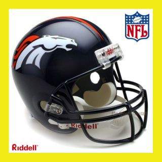 Denver Broncos NFL Deluxe Replica Full Size Football Helmet by Riddell