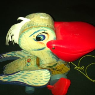 Fisher Price Vintage Pull Toy Pelican