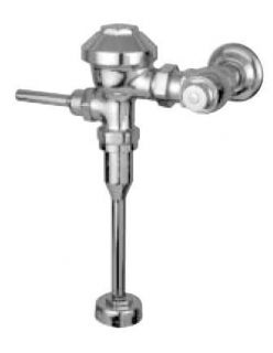 exposed quiet diaphragm type chrome plated manual flushometer valve