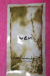 WEN by Chaz Dean SWEET ALMOND MINT Cleansing Conditioner 2oz Travel