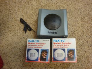 X10 ReX 10 Barking Dog Alarm with 2 Motion Detectors RoboDog