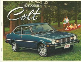 Vintage 1978 Dodge Colt Color Dealers Brochure 