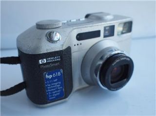 HP PhotoSmart 618 2.1 MP Digital Camera Used   Metallic silver (#738)