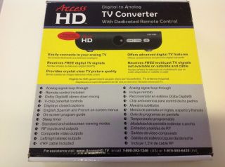 Digital TV Converter Box Used Original Package