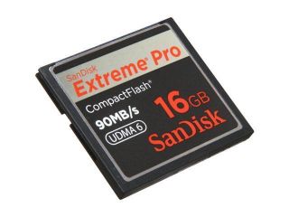 SanDisk Extreme Pro 16GB Compact Flash CF Flash Card Model SDCFXP 016G
