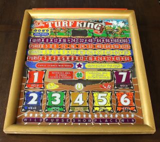  turf king pinball machine backglass is the backglass only and does