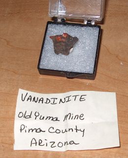  Vanadinite Old Yuma Mine Pima County AZ