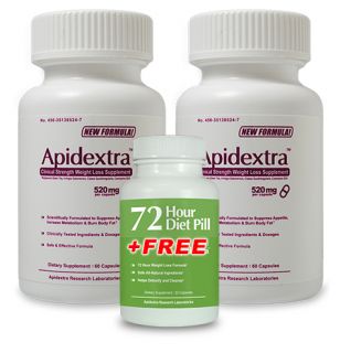  Pack and 1 Free Apidextra 72 HDP Diet Pills That Work Fast