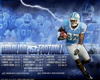  Carolina TarHeel Football 2008 schedule wallpaper desktop background