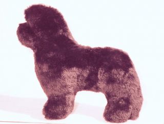 brown plush newfoundland dog toy for your dog