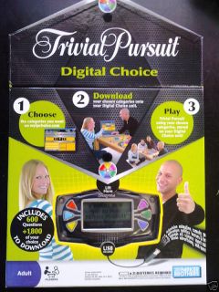 TRIVIAL PURSUIT Digital Choice & Board Game (Brand New)