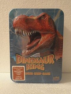 Tin Dinosaur King Trading Cards Plus 1 Exclusive Card 6 Booster Packs