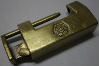 old vintage chinese door cabinet brass metal lock hardware