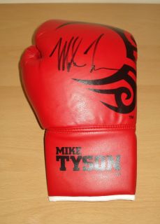 MIKE TYSON AUTHENTIC & GENUINE HAND SIGNED AUTOGRAPH BOXING GLOVE