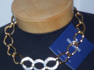 Auth Swarovski Crystal Necklace Donatella Collar New Tag Blue Box