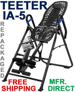 Teeter Hang Ups IA 5 Inversion Table   REPACKAGED   MFR. DIRECT  EP