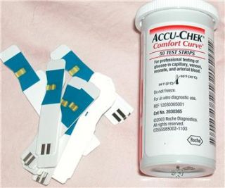  of 50 ACCU CHEK Comfort Curve Diabetic Test Strips   Expires 3/31/2013