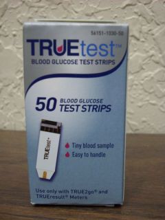 True Test Diabetic Blood Glucose Test Strips 50 Ct Exp 09 15 2013 NIB