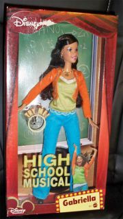 Disney Channel Mattel High School Musical Barbie doll Gabriella NRFB