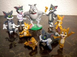 RARE Tom Jerry Christmas Ornament Collection Large Ornaments Set Cat