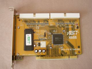 ABIT HA66 Ultra ATA 66 Disk Controller Card Dual 2 IDE Channel PCI