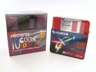 Lot 42 1 44MB Floppy Disk Diskettes—3 5—3 1 2 inch—Memorex Fuji