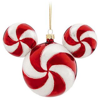 Disney Mickey Mouse Icon Peppermint Candy Christmas Holiday Ornament