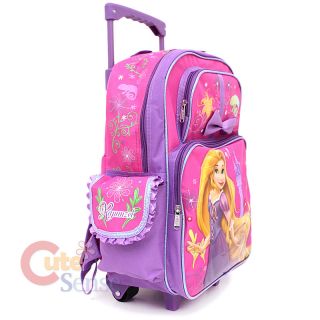 Disney Princess Tangled Rapunzel School Roller Backpack Rolling 3