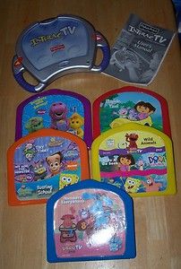   InteracTV Learning System with 5 GAMES Dora Spongebob Blues Clues