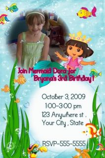 Dora Halloween Birthday Party Invitations Favors