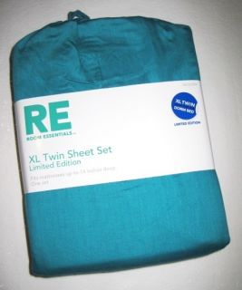 Twin XL Dorm re Room Essentials Turquoise Sheet Set