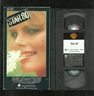 Star 80 VHS Mariel Hemingway Dorothy Stratten Warner Bros Home Video