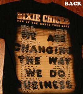 Vintage Sale $14 Delivered Dixie Chicks Tour 2003 Rock Concert T Shirt