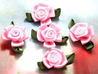  satin ribbon flower venise applique Trim DIY sewing wedding D460