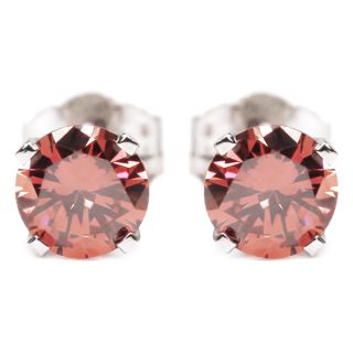  builder deals 0 16 ct 925 sterling silver pink diamond stud earrings