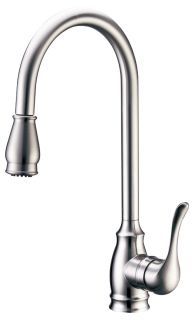 Dowell Single Handle 17 High Arc Pull Down Spray Kitchen Faucet