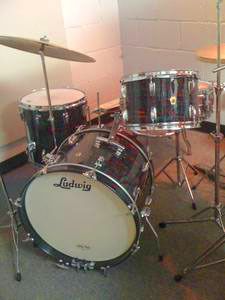 Ludwig Downbeat 1968 20 12 14 RARE Psychedelic Red