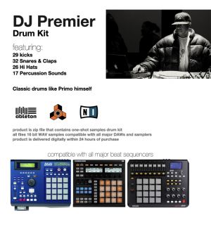 DJ Premier Drum Kit Hip Hop Akai MPC Maschine MPD Ableton Wavs Music