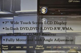 DP Video DZP905 7 Indash Touchscreen DVD Receiver $250