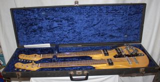 Vintage Carvin DBS98B Double Neck Bass and Spanish Guitar with Bigsby
