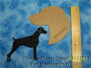 Laser Quilt Acrylic Template Uncrop Doberman Dog Bust