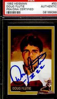 Doug Flutie Signed 1992 Heisman Collection PSA DNA Autograph