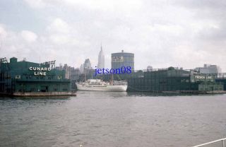  Slide Cunard Line French Line Docks New York City SS Giresun