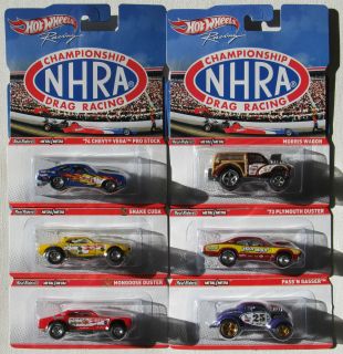 Hot Wheels Racing NHRA Championship Drag Racing Cars Release 1 Set of