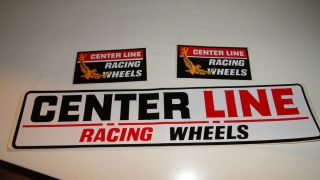 Vintage Center Line Racing Wheels Drag Racing Stickers NHRA