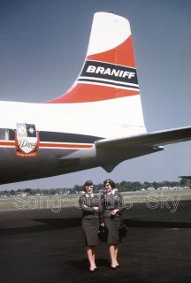 Braniff Airways Douglas DC 7C (24x36) Color Poster Print